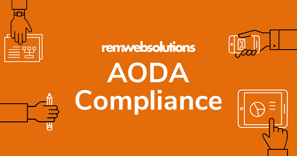 Graphic depicting AODA compliance